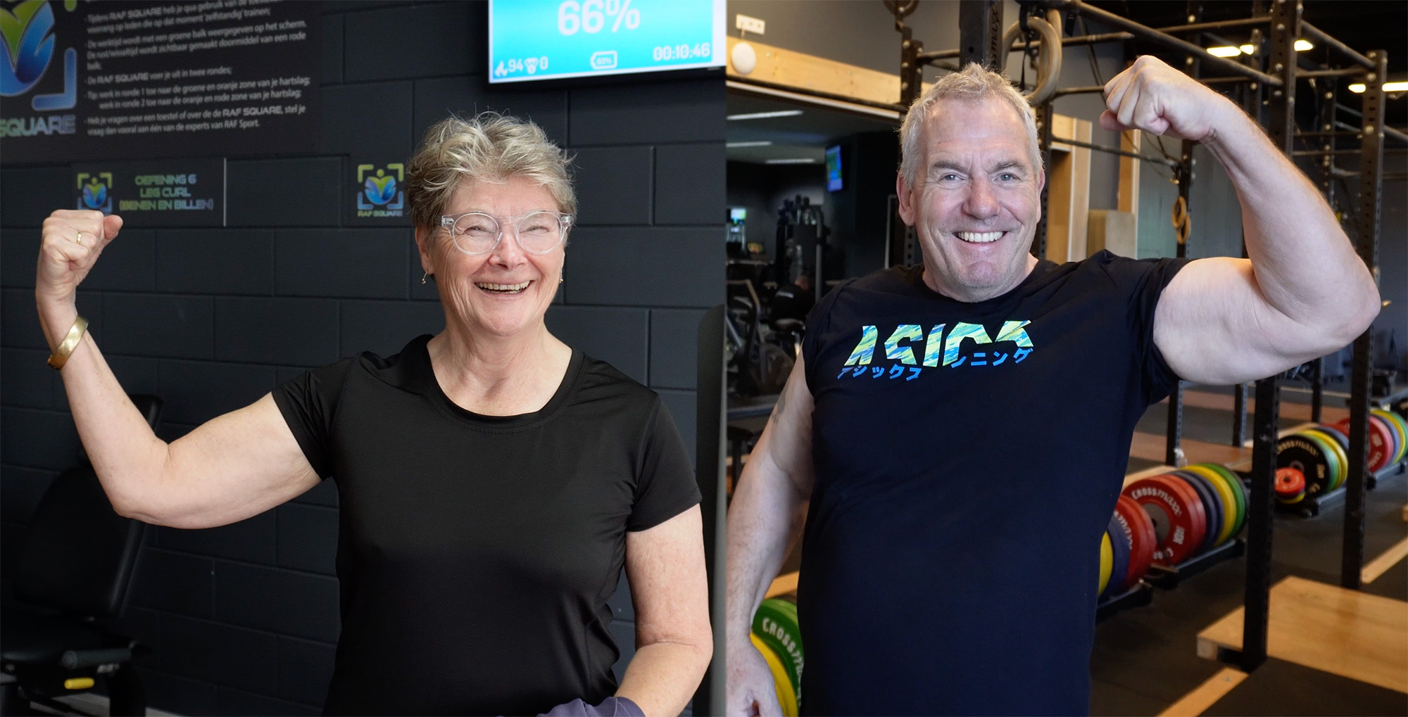 Deelnemers van de Masters Club 55+ bij RAF Sport Lelystad